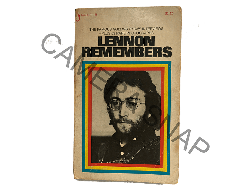 BOOK, <I>LENNON REMEMBERS THE FAMOUS ROLLING STONE INTERVIEWS</I> BY JANN WENNER