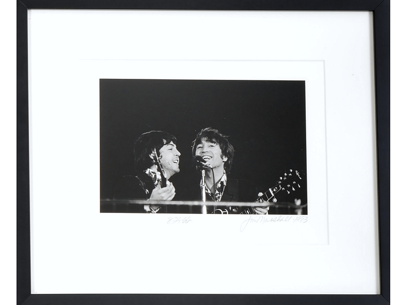 JOHN LENNON AND PAUL MCCARTNEY BY JIM MARSHALL