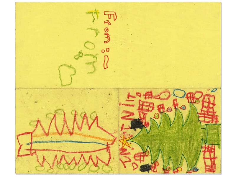 FACSIMILE OF CHILDHOOD DRAWING BY JULIAN