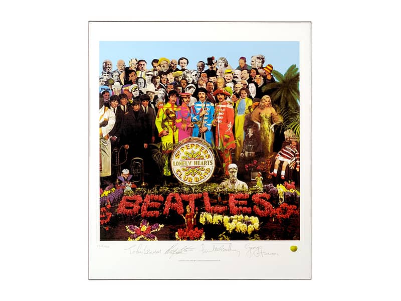LIMITED EDITION LITHOGRAPH OF ALBUM COVER, <I>SGT PEPPER’S LONELY HEARTS CLUB BAND</I>, 1993
